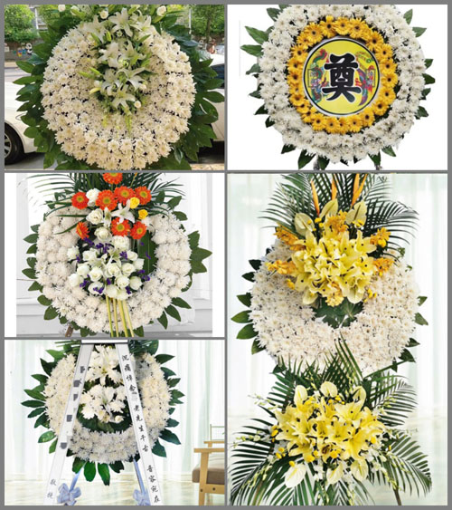 安徽安庆市望江县高士镇黄河村花圈速递